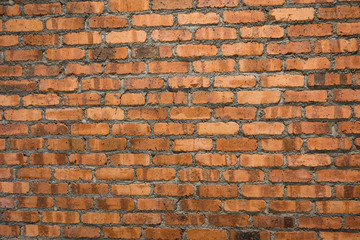 brick wall red texture, detailed structure of brick in natural pattern for background