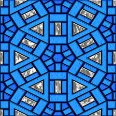 Seamless bright stained glass pattern  