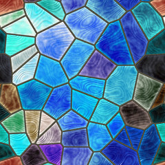 Naklejki  Seamless stained glass pattern    