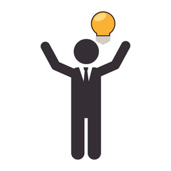 businessman character avatar icon vector illustration design