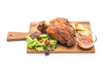 Crispy pork knuckle or German Pork Hocks