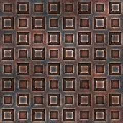  Rusty metal grille pattern  
