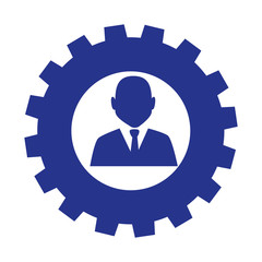 businessman character avatar icon vector illustration design