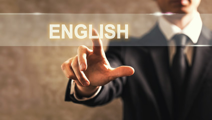 English text with businessman