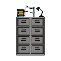 archive office supplies icon image vector illustration design 