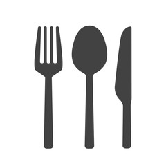 Fork spoon and knife vector isolated