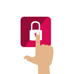 safe secure padlock icon vector illustration design