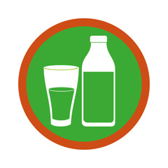 milk bottle isolated icon vector illustration design