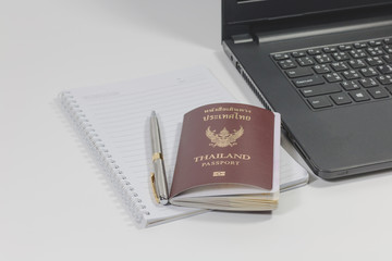  Office table desk with Passport