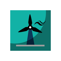 windmill energy isolated icon vector illustration design