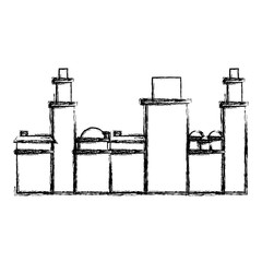 contour city buildings icon image, vector illustration design