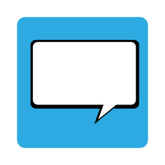 Fototapeta premium speech bubble message isolated icon vector illustration design