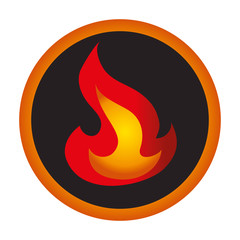 fire flame isolated icon vector illustration design