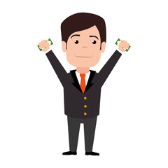 businessman character avatar icon vector illustration design