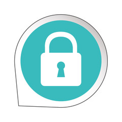 safe secure padlock icon vector illustration design