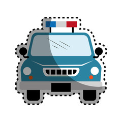 police patrol isolated icon vector illustration design