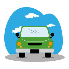 car vehicle isolated icon vector illustration design