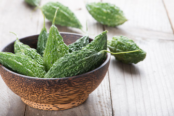 Balsam apple, Balsam pear, Bitter cucumber , Bitter gourd , Stuffed bitter gourd, karela