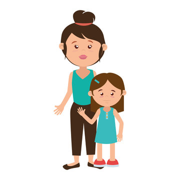 family members character icon vector illustration design