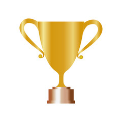 trophy winner isolated icon vector illustration design