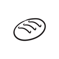 Loaf sketch icon.