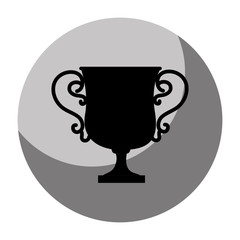 trophy winner isolated icon vector illustration design