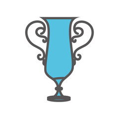 trophy winner isolated icon vector illustration design