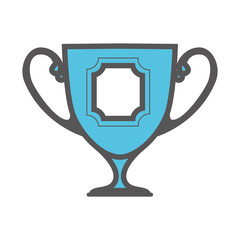 trophy winner isolated icon vector illustration design