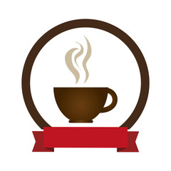 coffee cup drink isolated icon vector illustration design