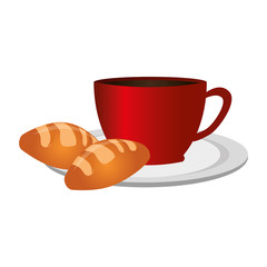 coffee cup drink isolated icon vector illustration design