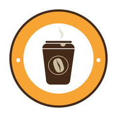 coffee cup drink isolated icon vector illustration design