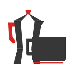 delicious coffee teapot icon vector illustration design