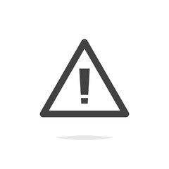 Caution icon vector isolated