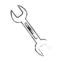 wrench tool isolated icon vector illustration design