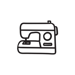 Sewing-machine sketch icon.