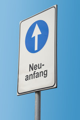 Schild 173 - Neuanfang