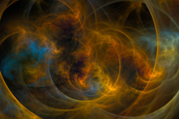 3D rendering abstract fractal light background