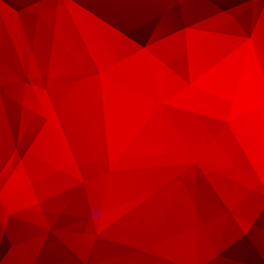 Abstract background consisting of red triangles. Geometric design for business presentations or web template banner flyer. Vector illustration