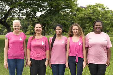 Women Breast Cancer Support Charity Concept