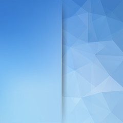 Abstract polygonal vector background. Blue geometric vector illustration. Creative design template. Abstract vector background for use in design