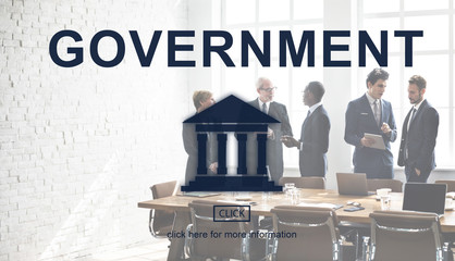 Government Administration Pillar Graphic Concept