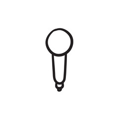 Microphone sketch icon.