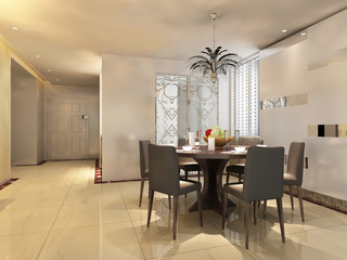 3d rendering of home interior.