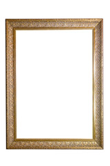 Wooden frame isolated.