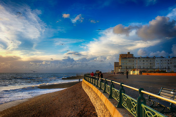 Brighton beach,England