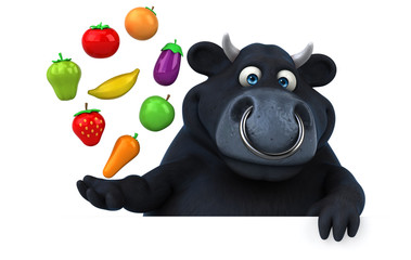 Black bull - 3D Illustration