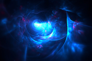 3D rendering abstract fractal light background