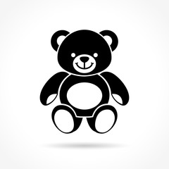 Fototapeta premium teddy bear on white background