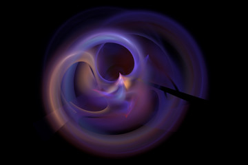 3D rendering abstract fractal light background