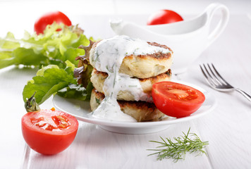Vegetable cutlets from zucchini